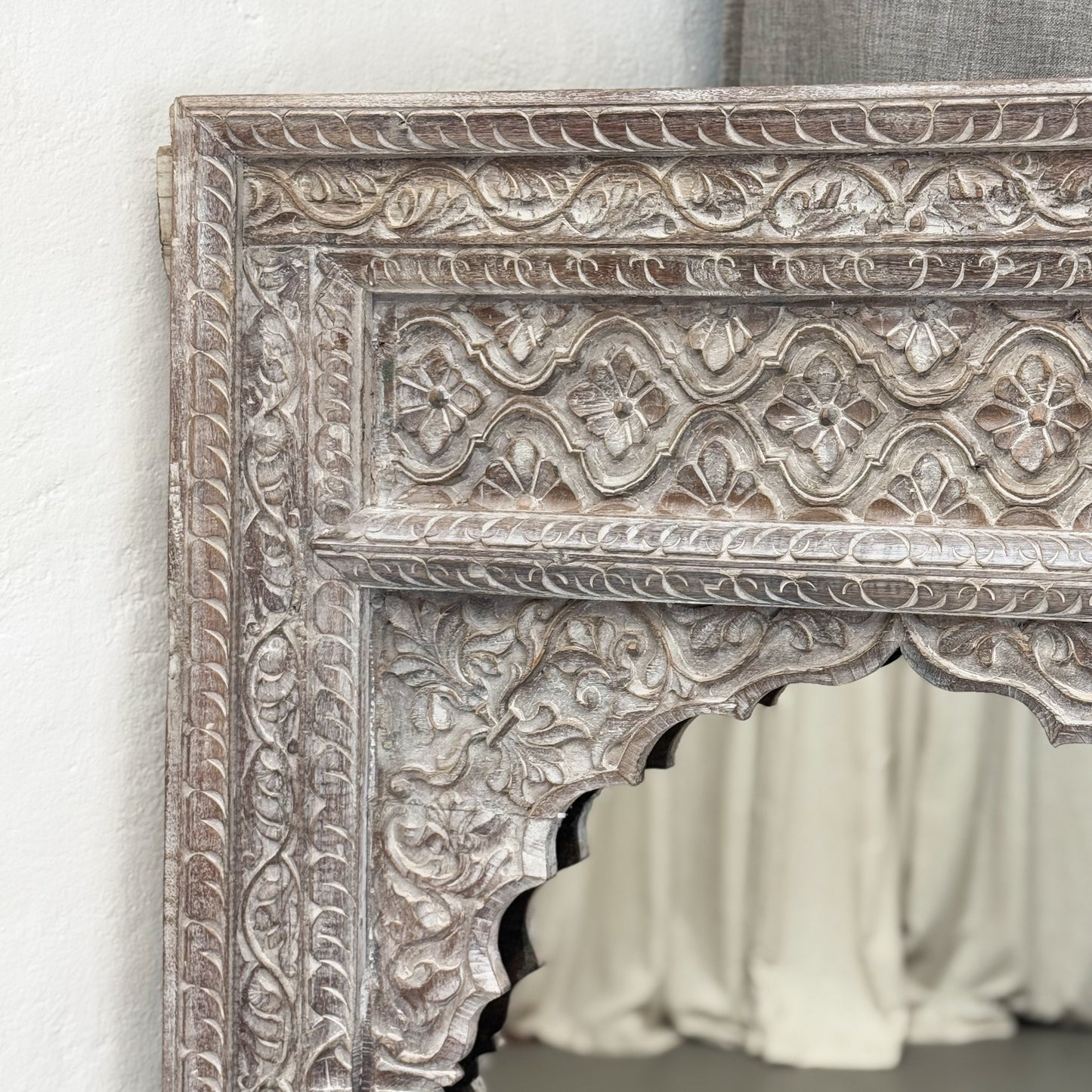 Carved Rajasthan Arch Mirror