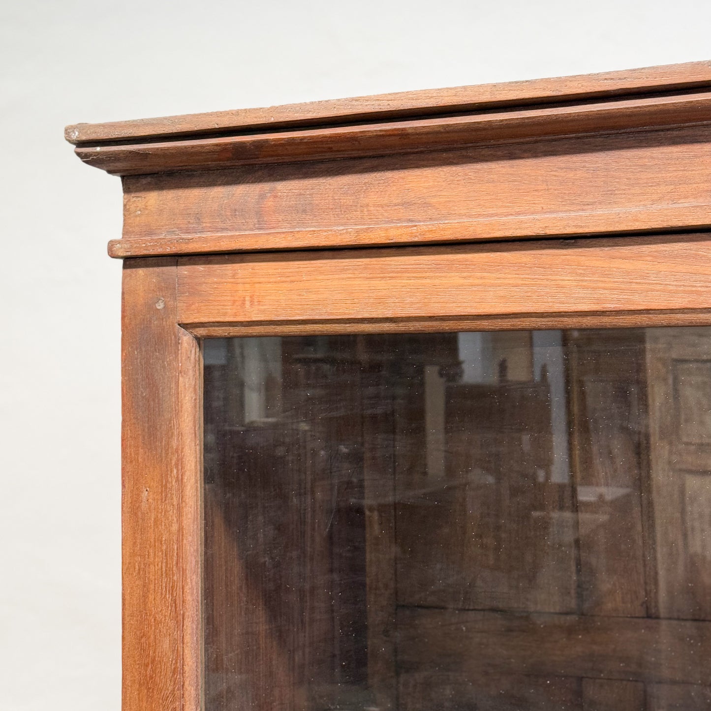 Teak Glass Display Cabinet