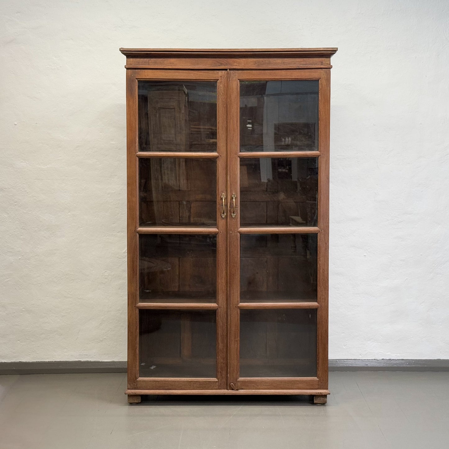 Teak Glass Display Cabinet