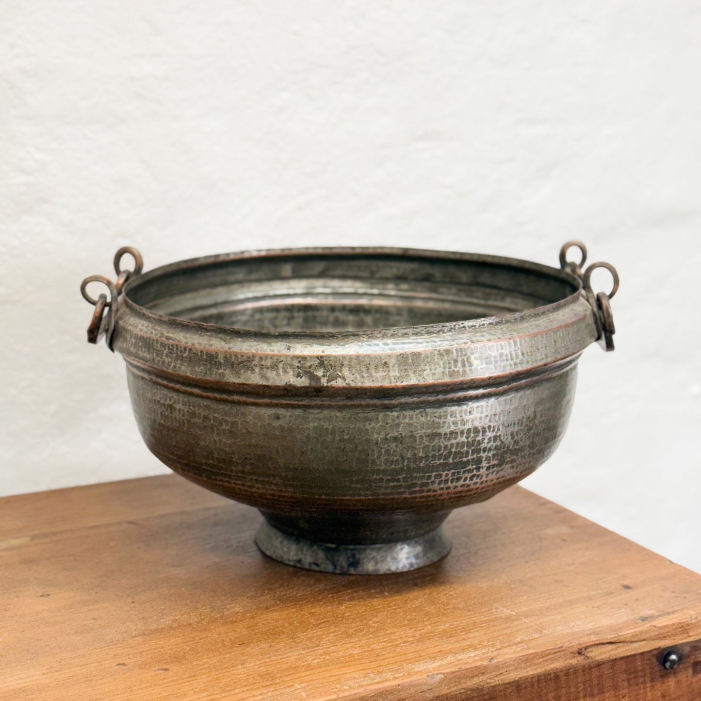 Hammered Bowl with Handles