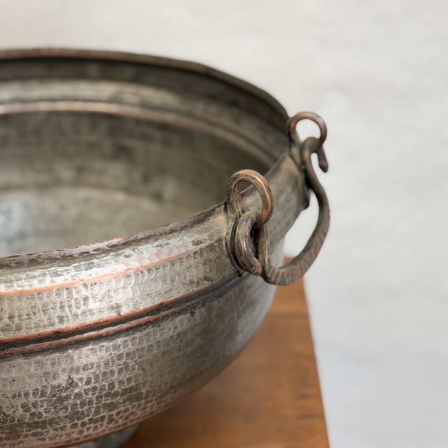 Hammered Bowl with Handles