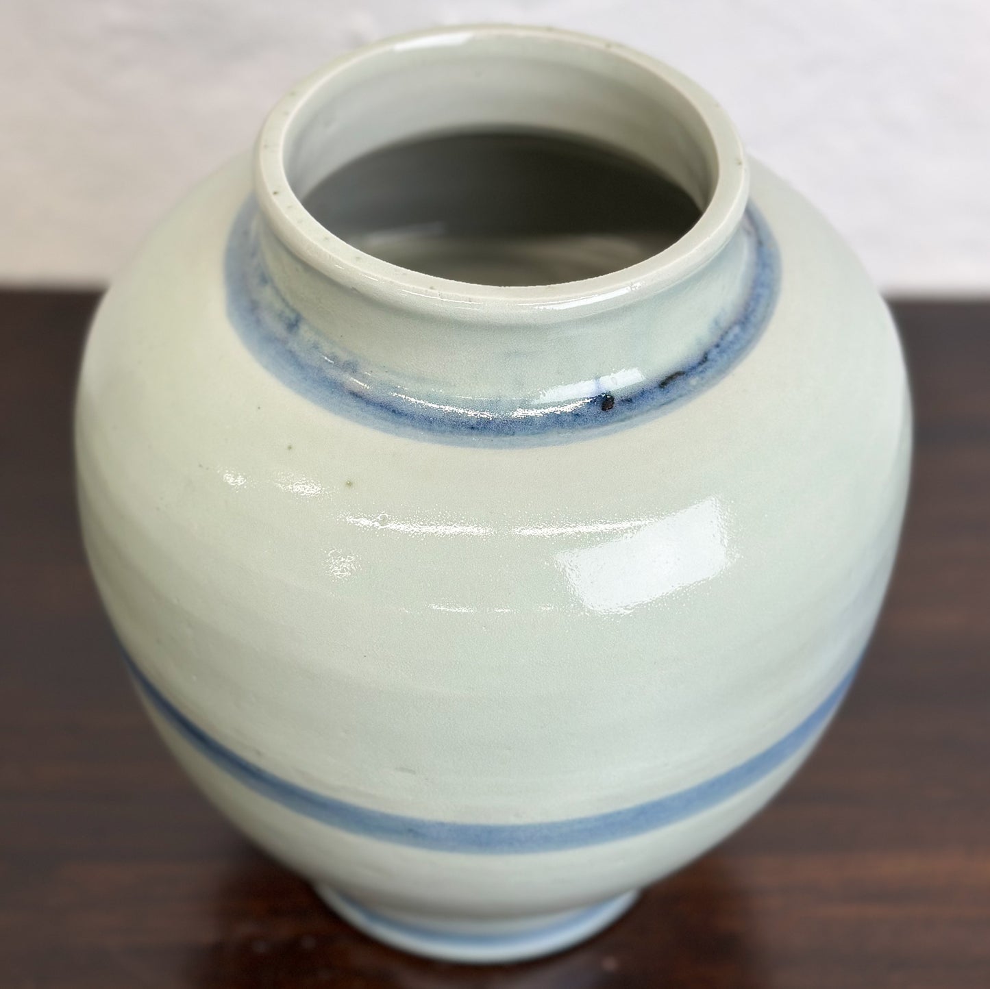 Simple Striped Ceramic Vase