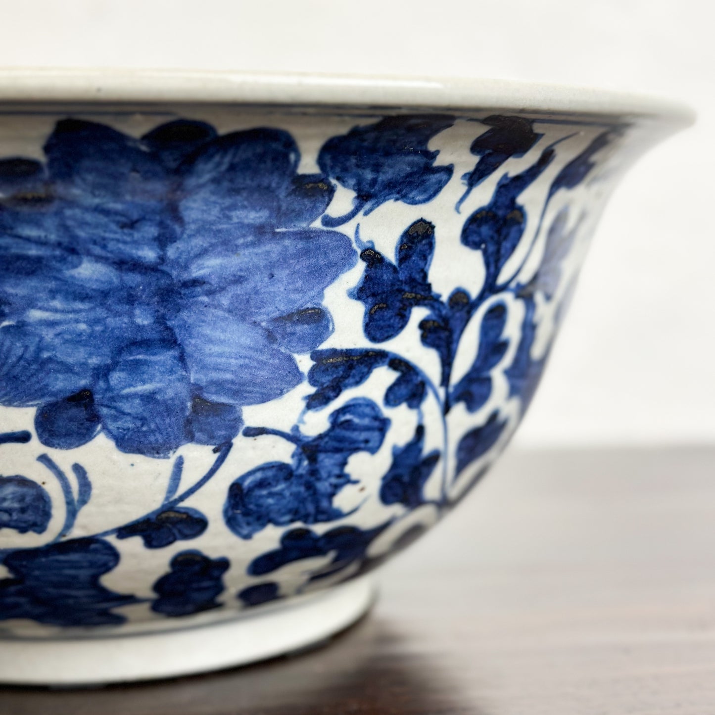 Chinese-Blue-and-White-Porcelain-Bowl-Flowers-and-Vines