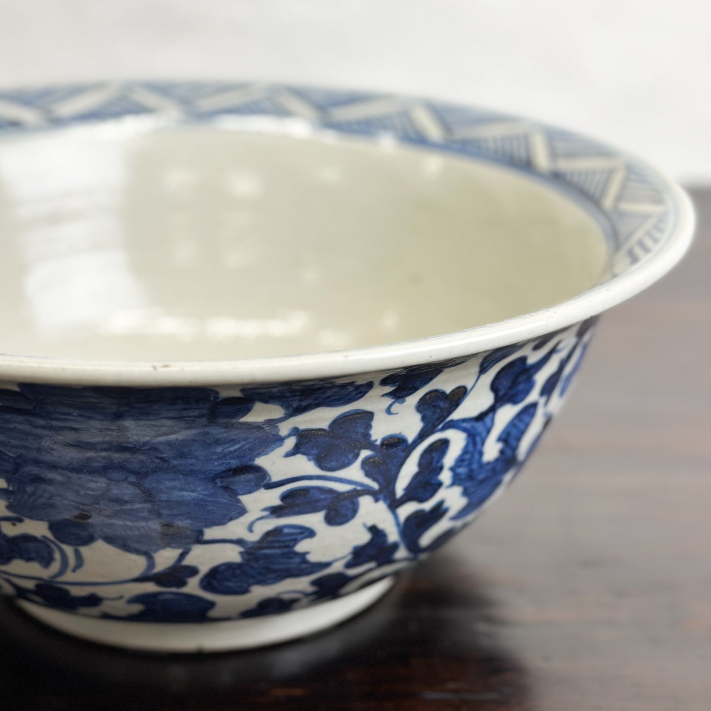 Chinese-Blue-and-White-Porcelain-Bowl-Flowers-and-Vines