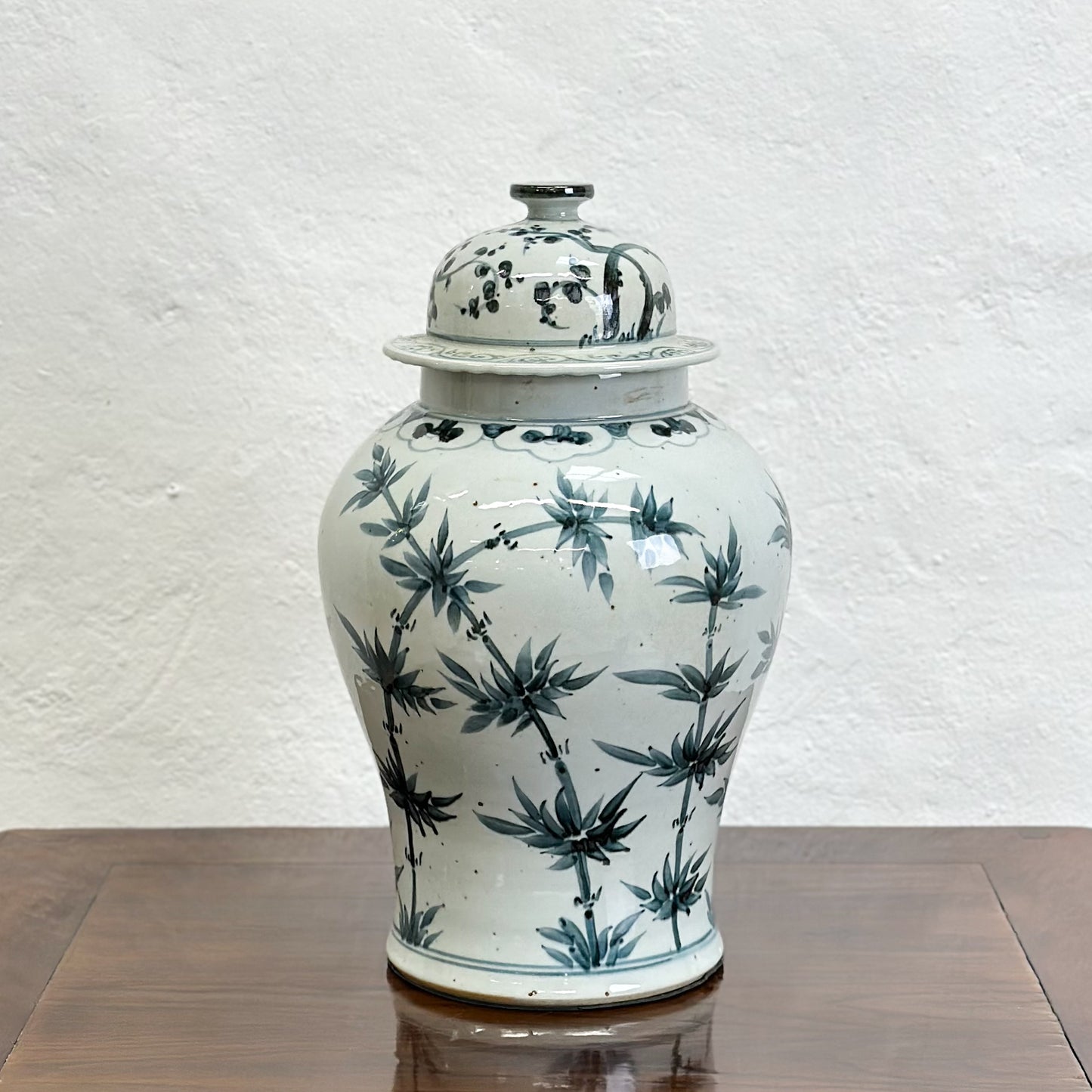 Bamboo Porcelain Temple Jar