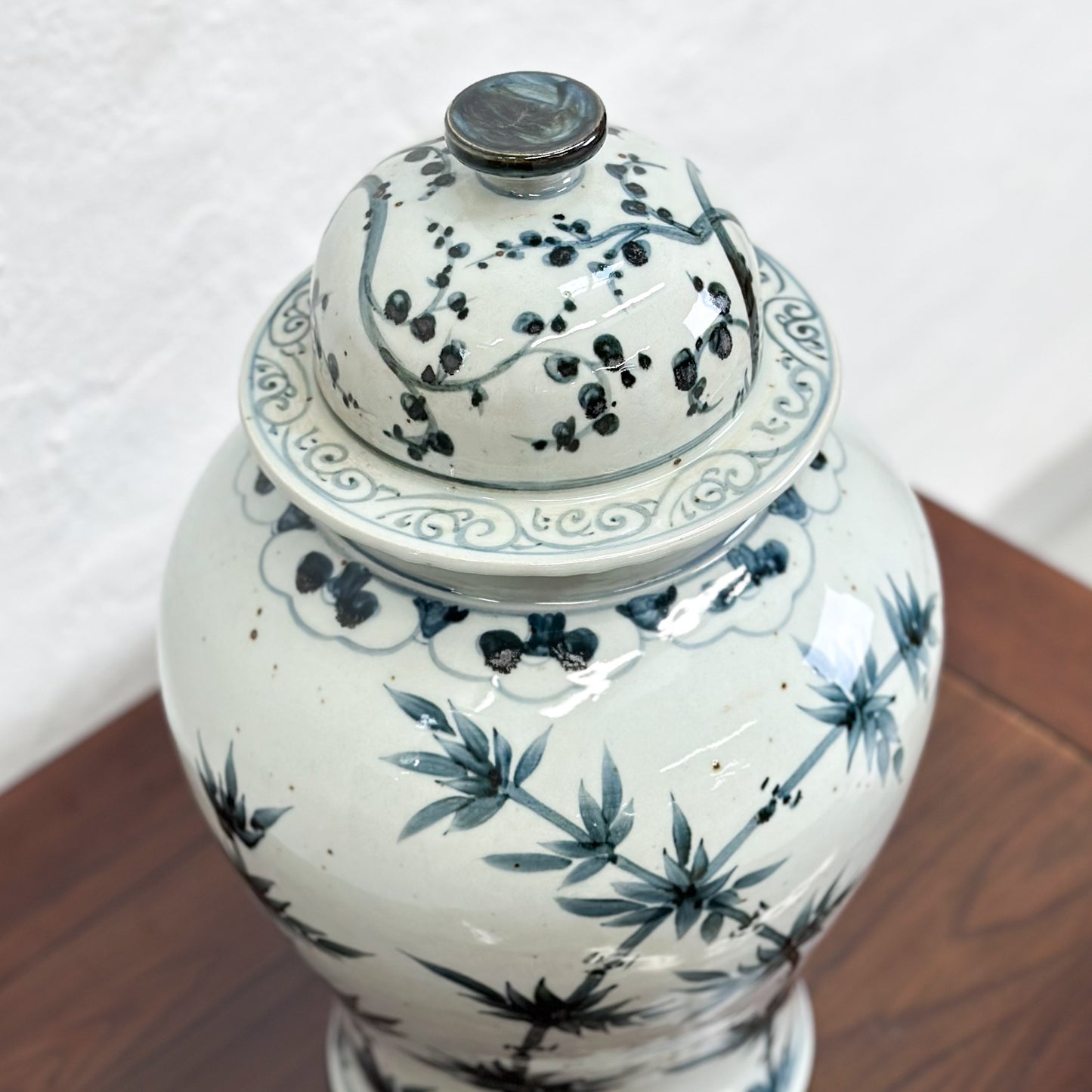 Bamboo Porcelain Temple Jar