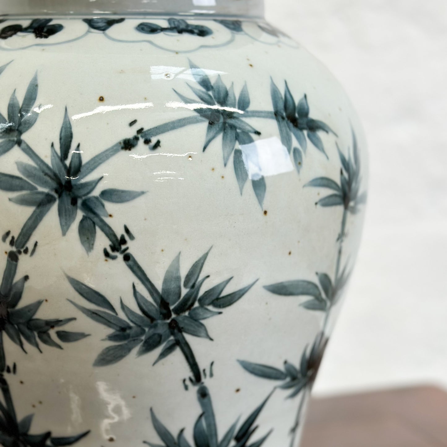 Bamboo Porcelain Temple Jar