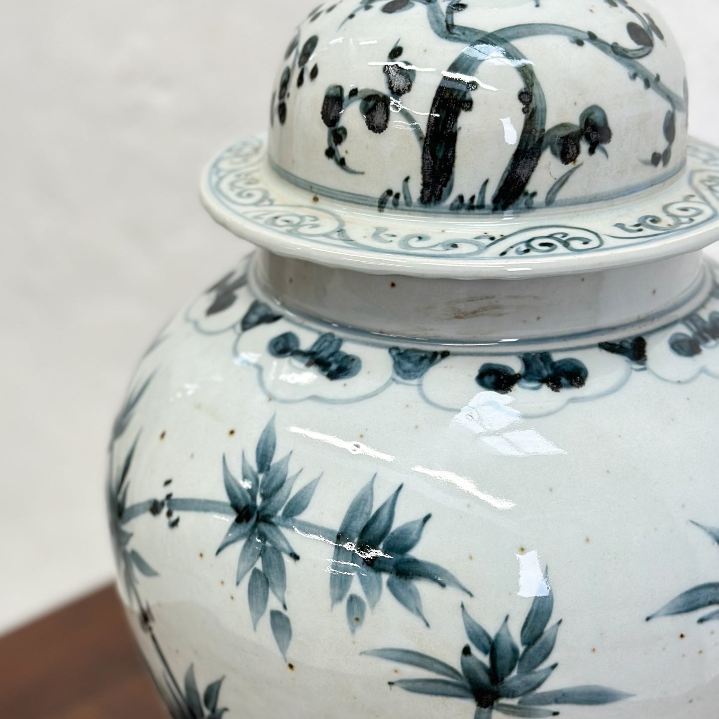 Bamboo Porcelain Temple Jar