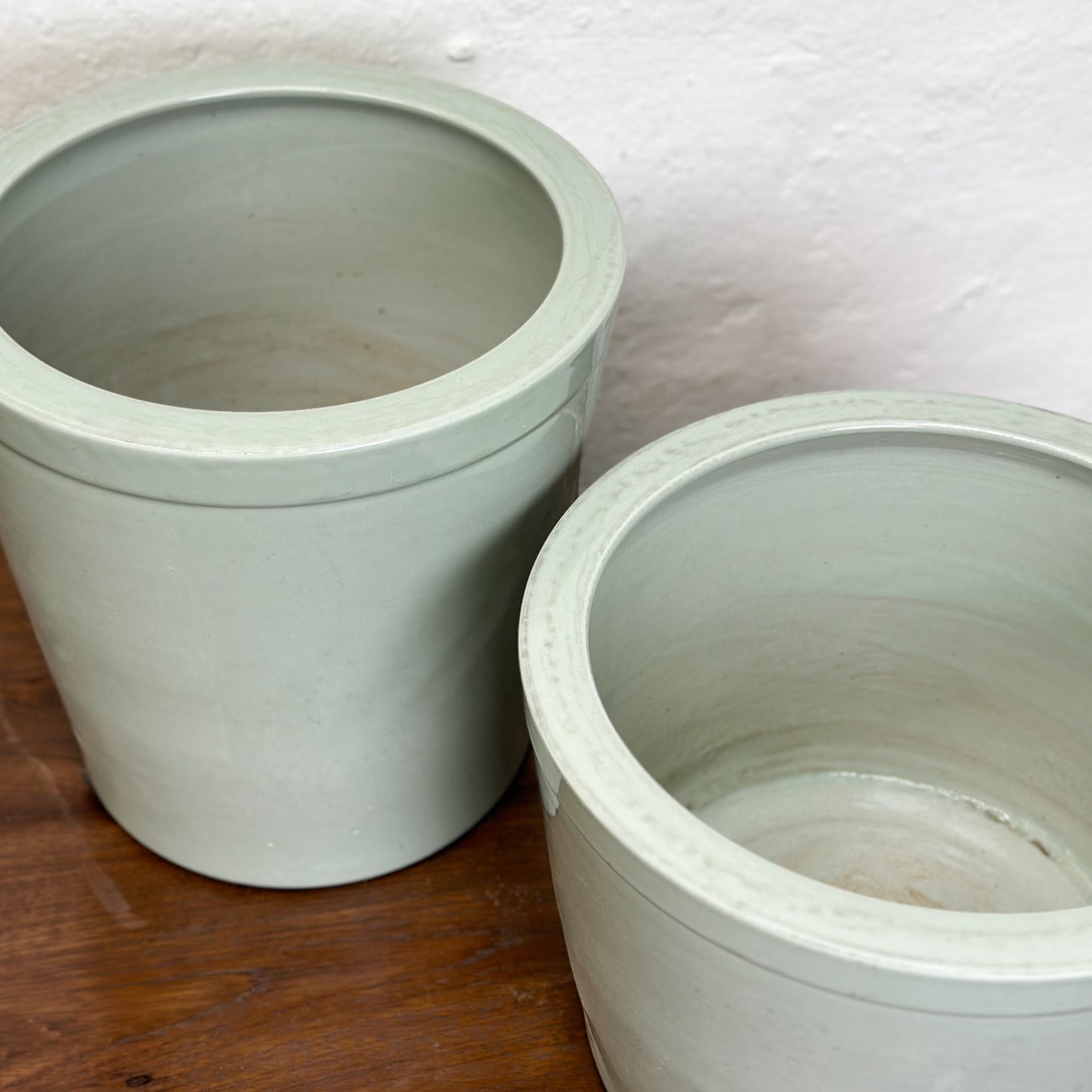 Tapered Celadon Porcelain Planter