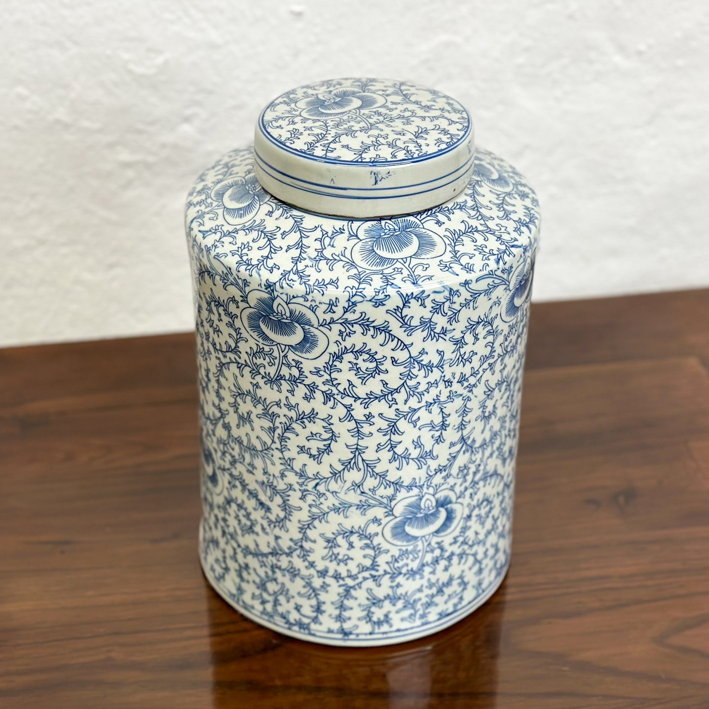 Vine & Flower Porcelain Container