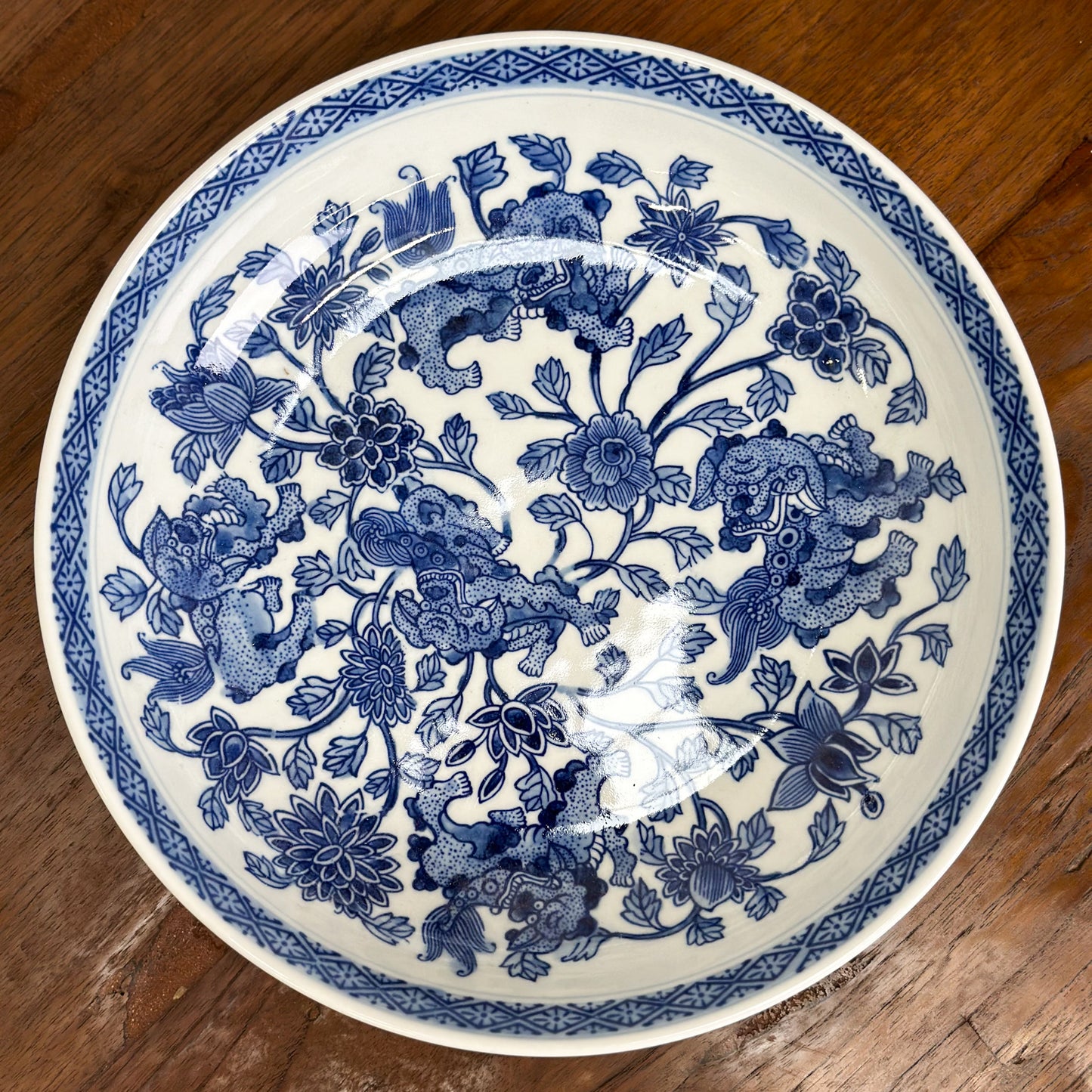 Foo Dog Porcelain Plate