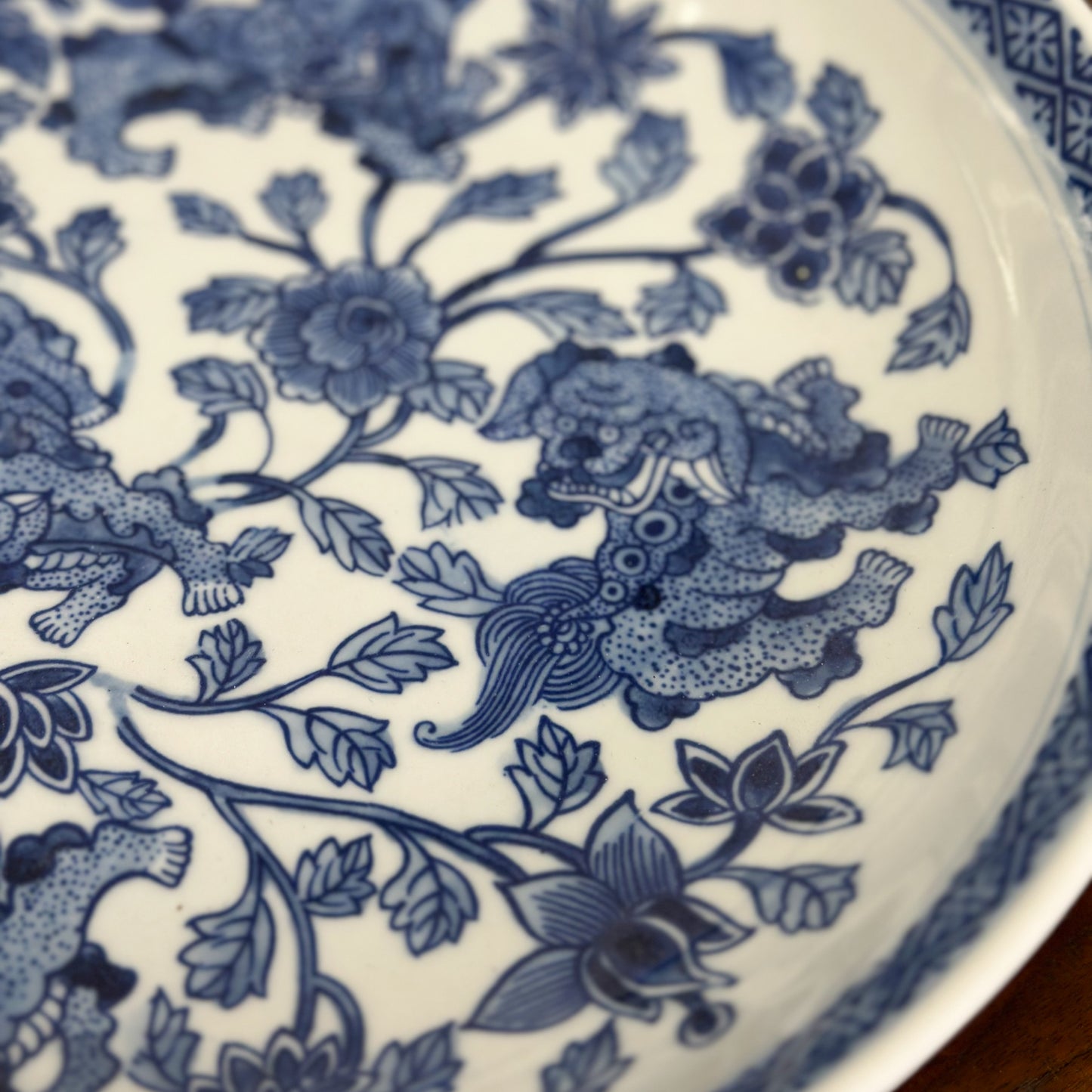 Foo Dog Porcelain Plate