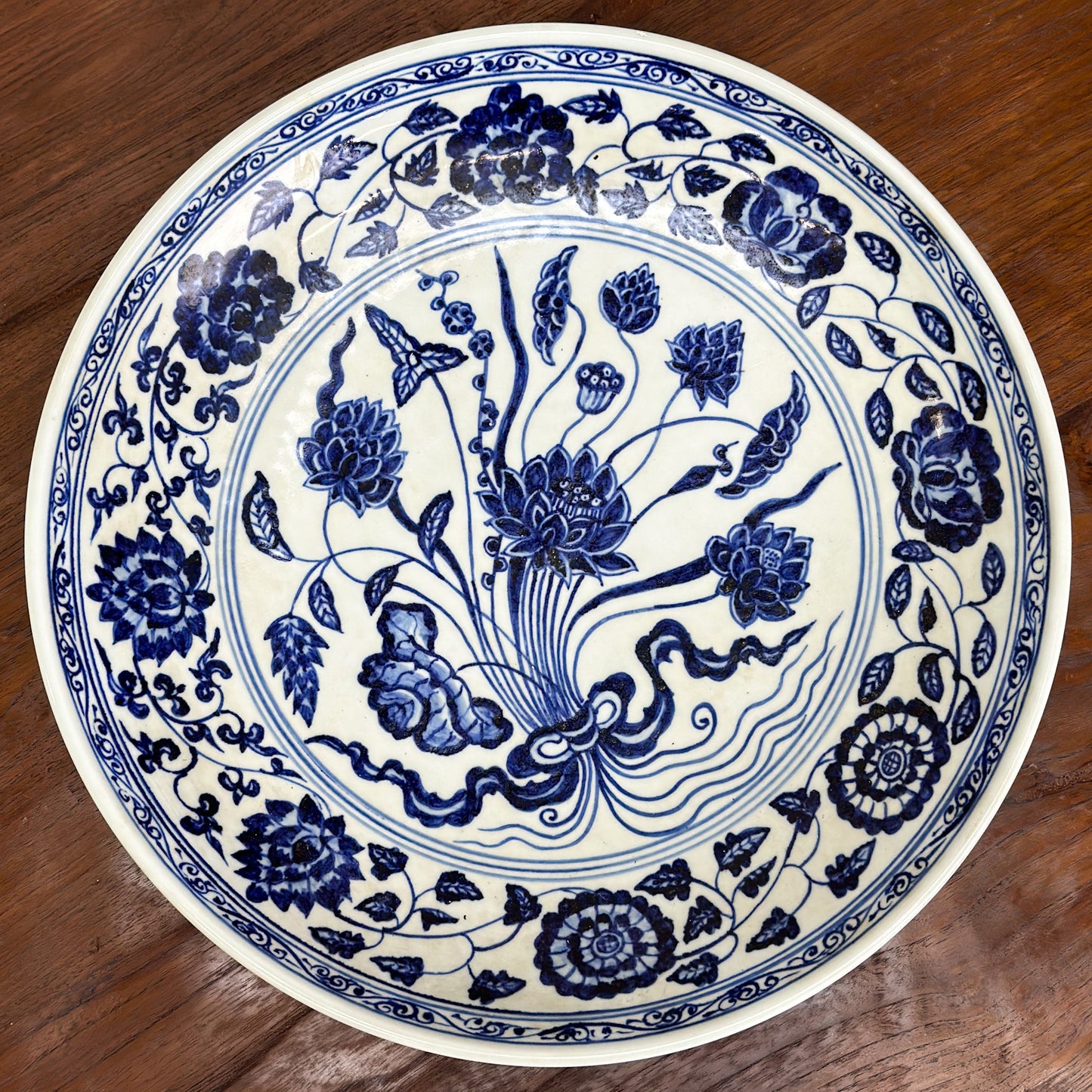 Lotus Flower Porcelain Plate