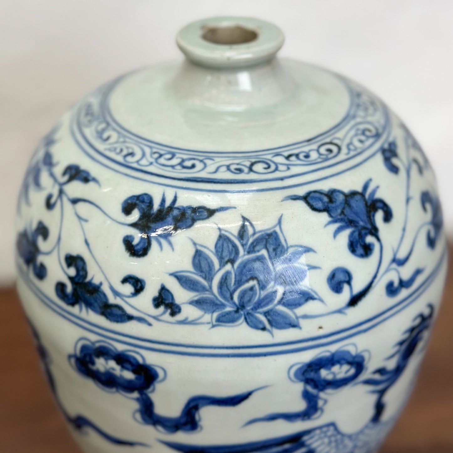 Phoenix Porcelain Meiping Vase`