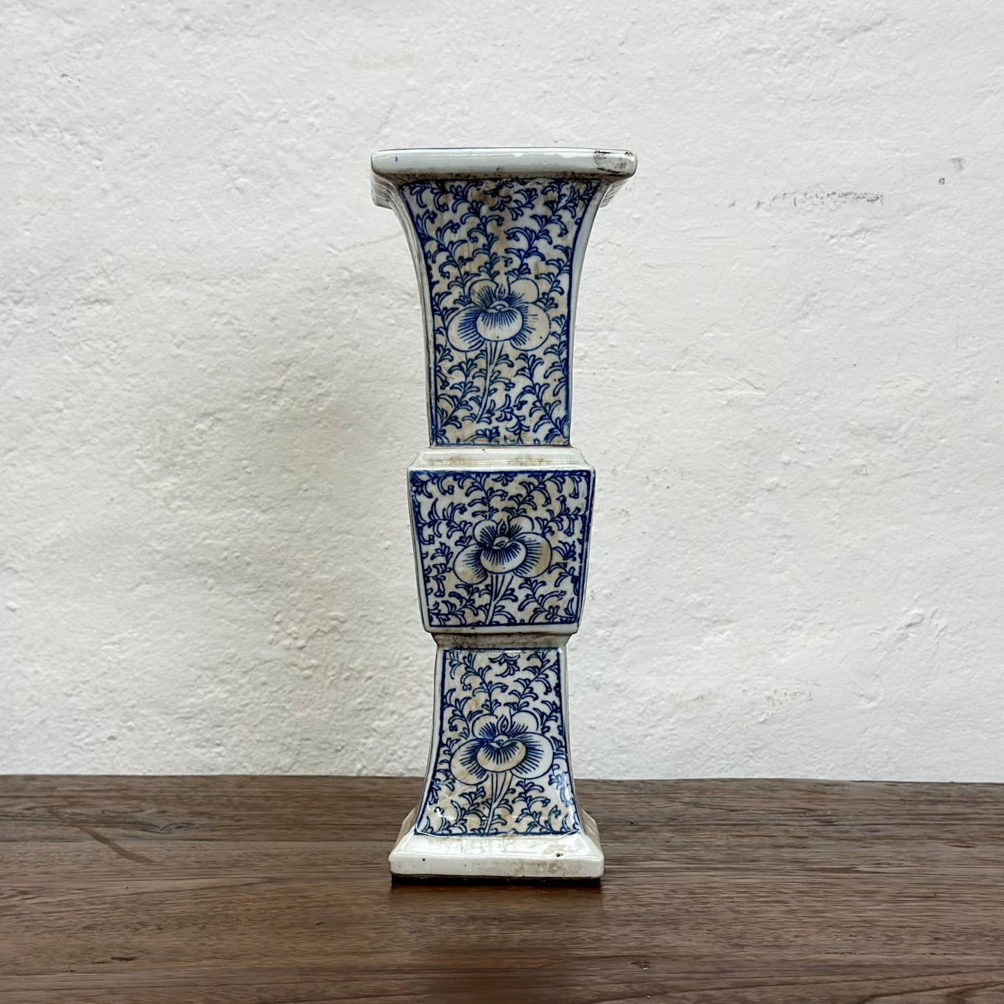 Square Vine Porcelain Candle Holder II