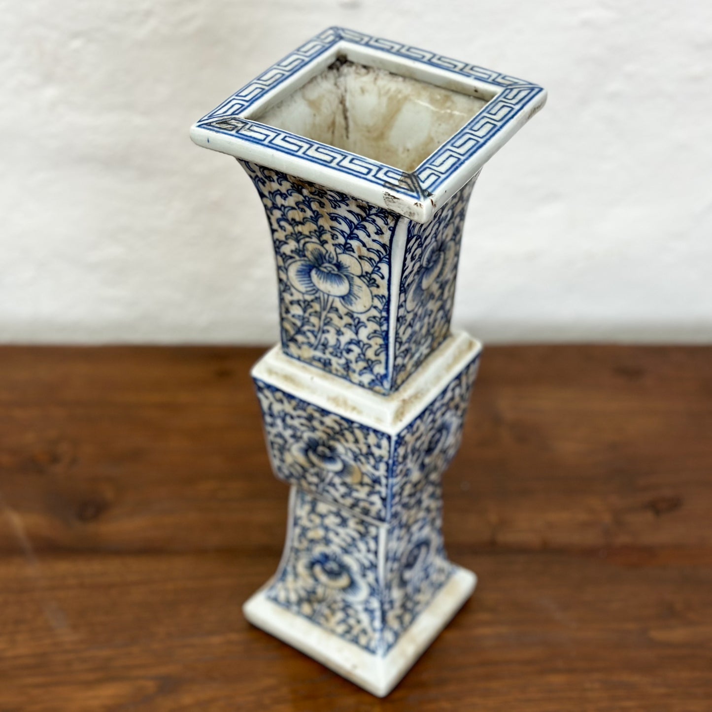 Square Vine Porcelain Candle Holder II