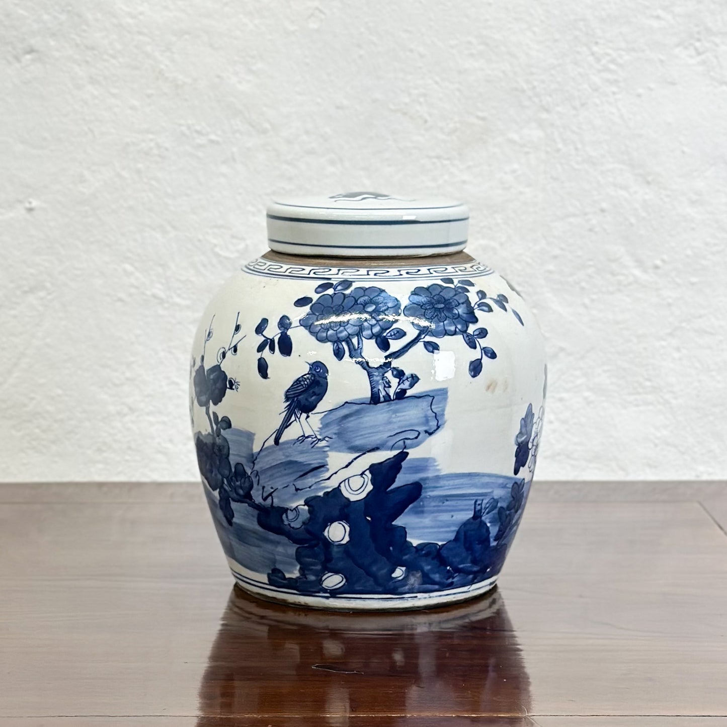 Botanical & Bird Porcelain Ginger Jar