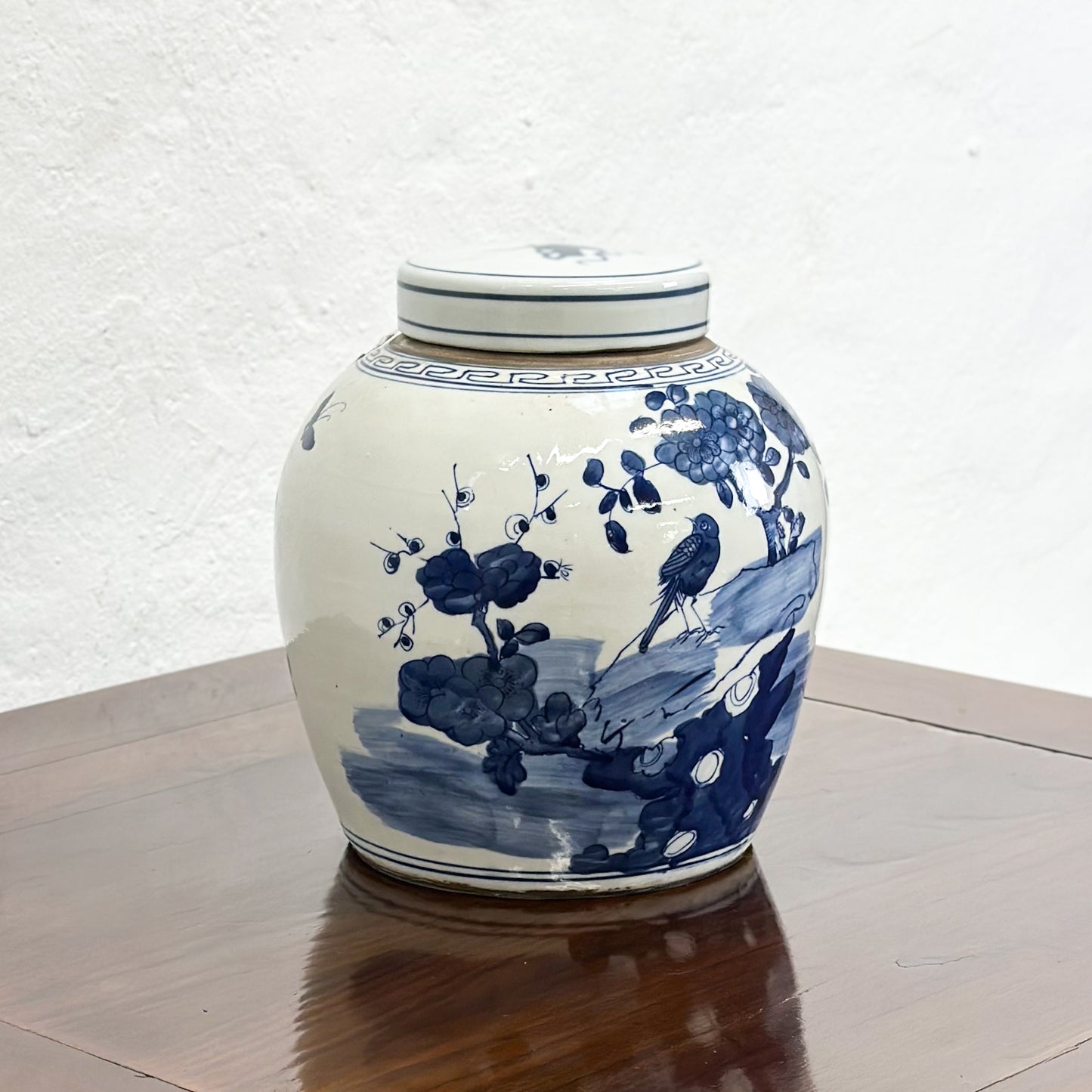 Botanical & Bird Porcelain Ginger Jar