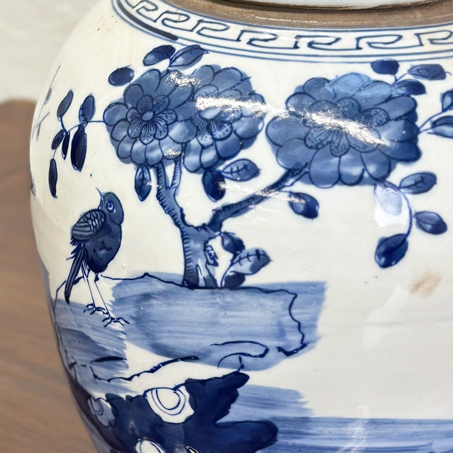 Botanical & Bird Porcelain Ginger Jar