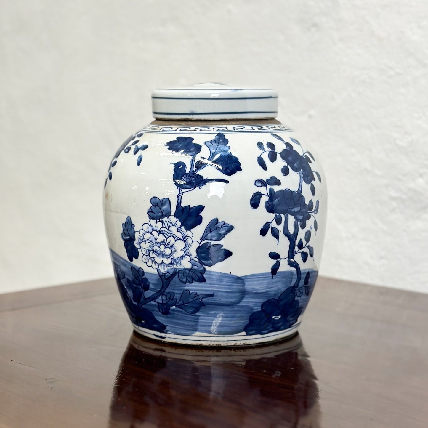 Botanical & Bird Porcelain Ginger Jar