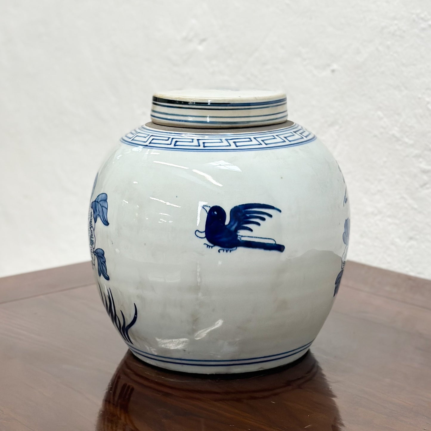 Phoenix & Peony Porcelain Ginger Jar