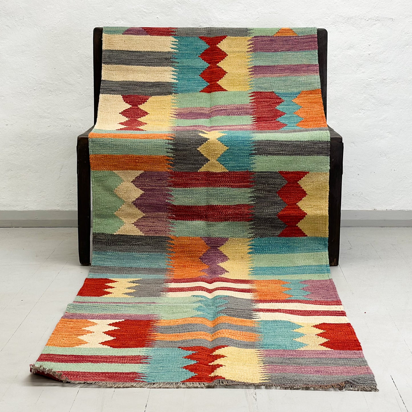 Vintage Tribal Kilim Runner Rug III