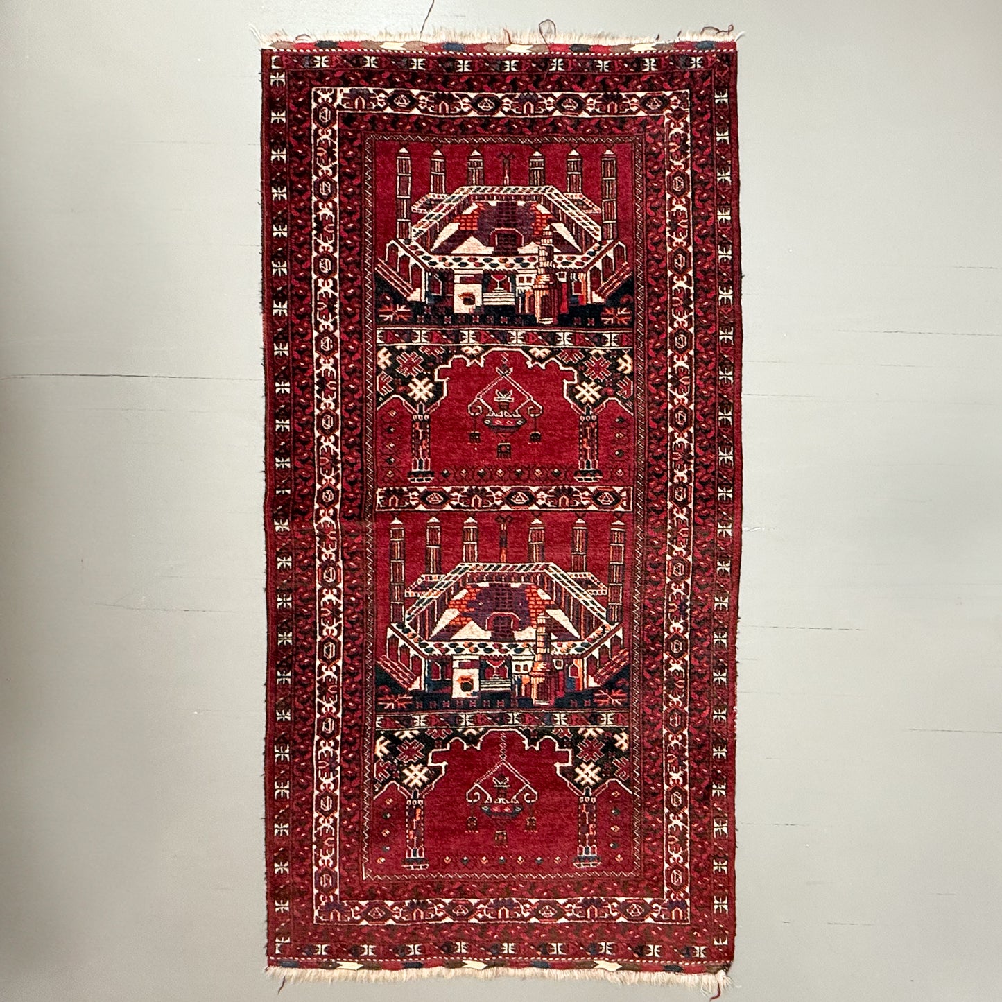 Ersari Vintage Persian Handwoven Rug