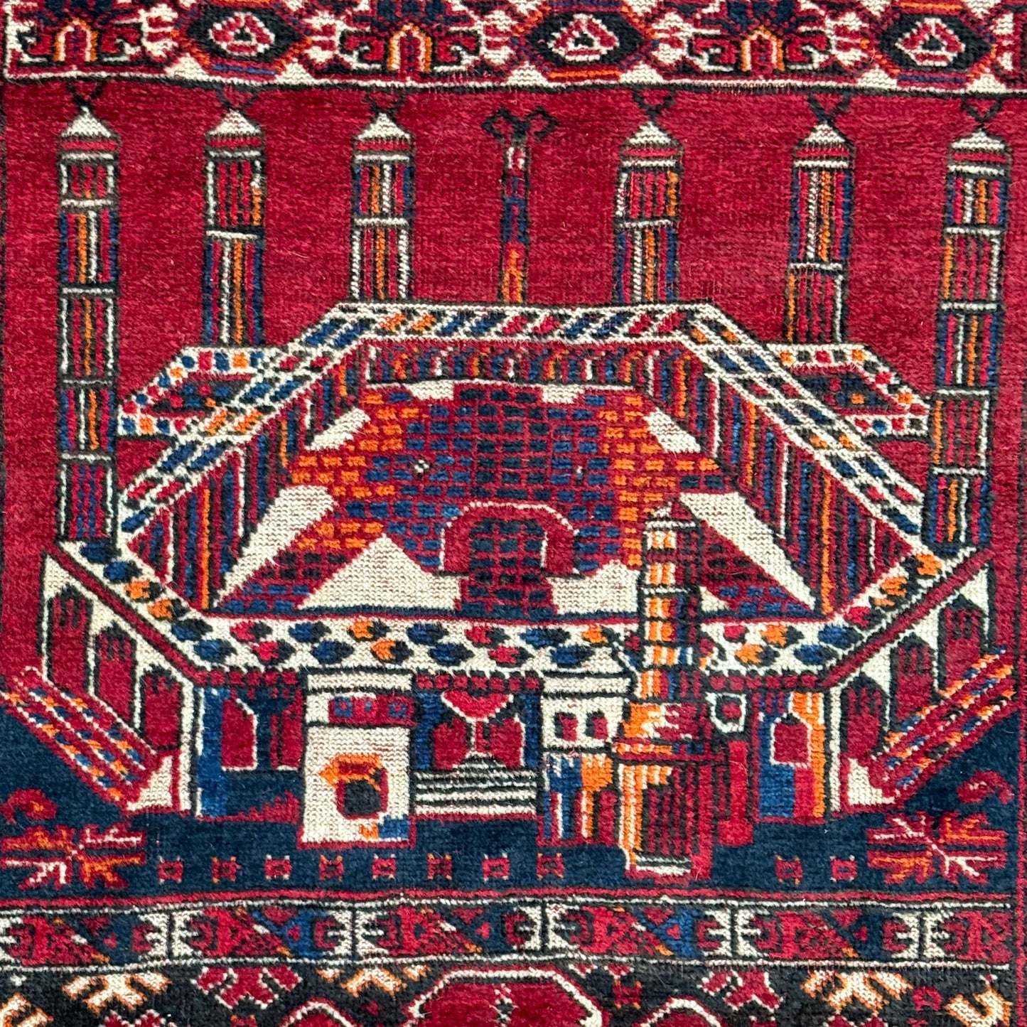 Ersari Vintage Persian Handwoven Rug