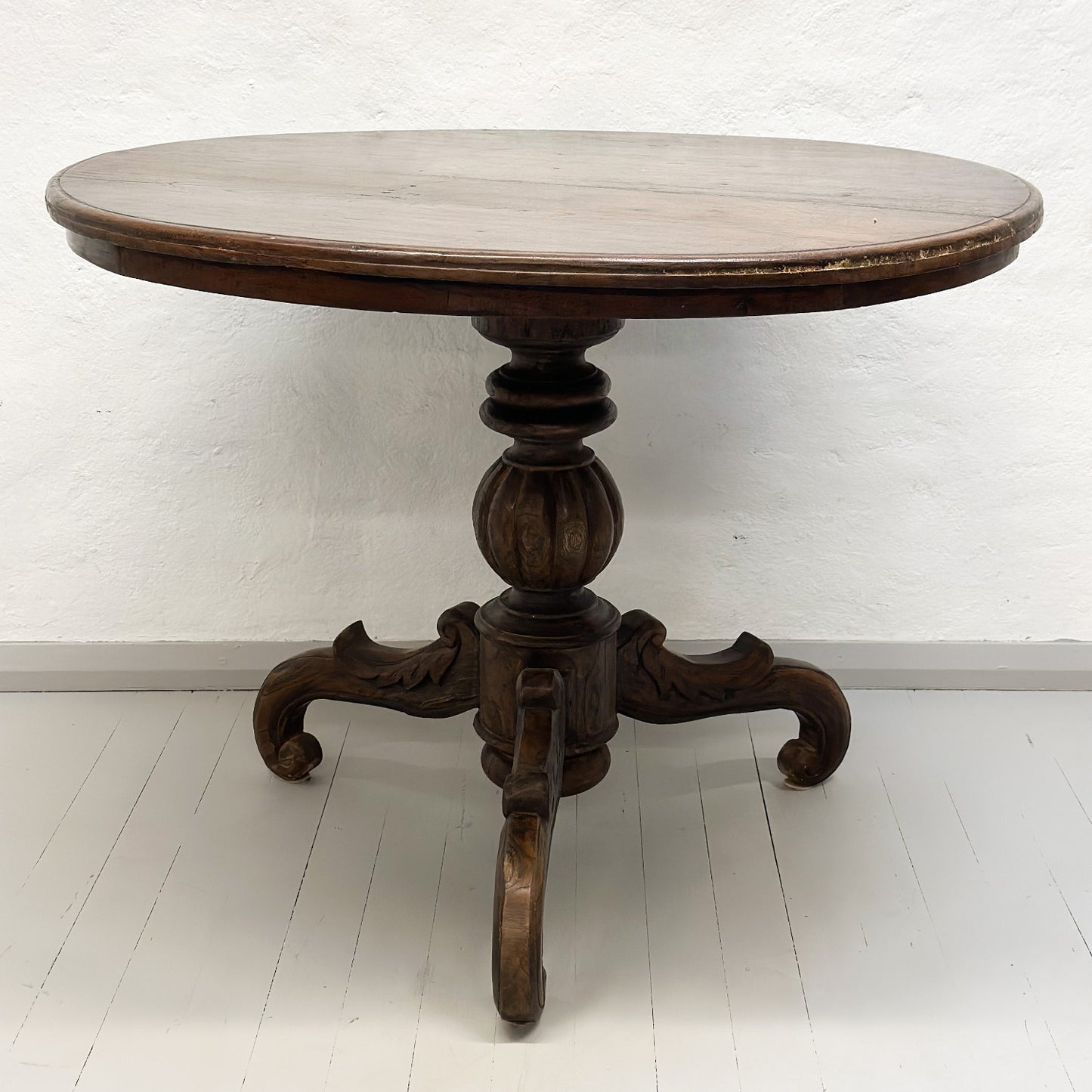 Antique Timber Pedestal Table